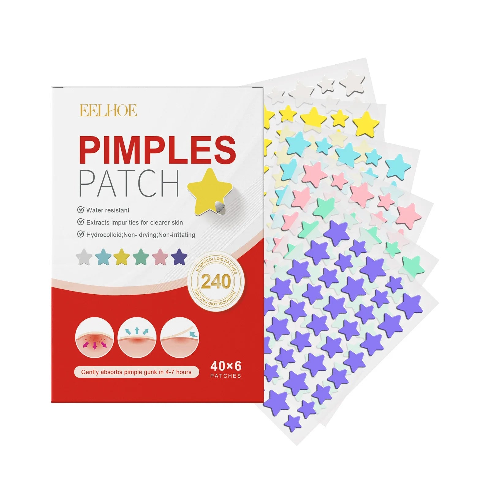 Acne Star/Heart Pimple Patches 240pcs
