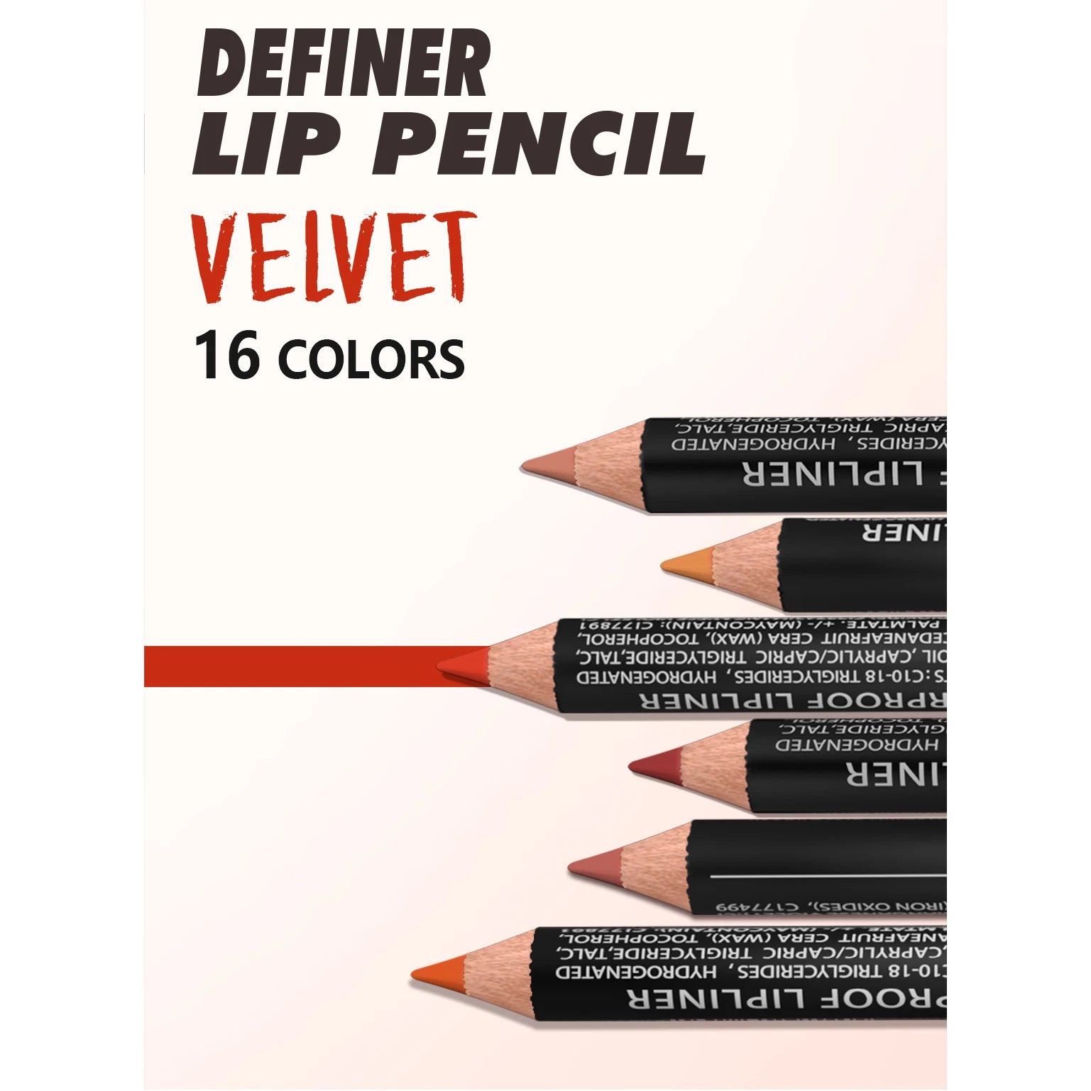 Nude Matte Waterproof Lipliner Pencil