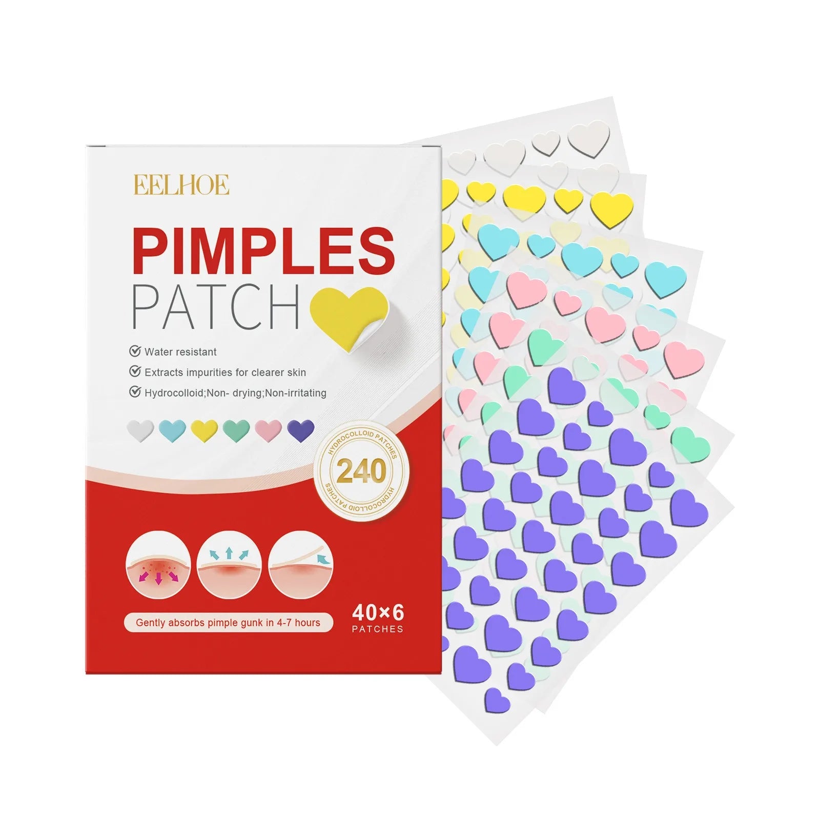 Acne Star/Heart Pimple Patches 240pcs