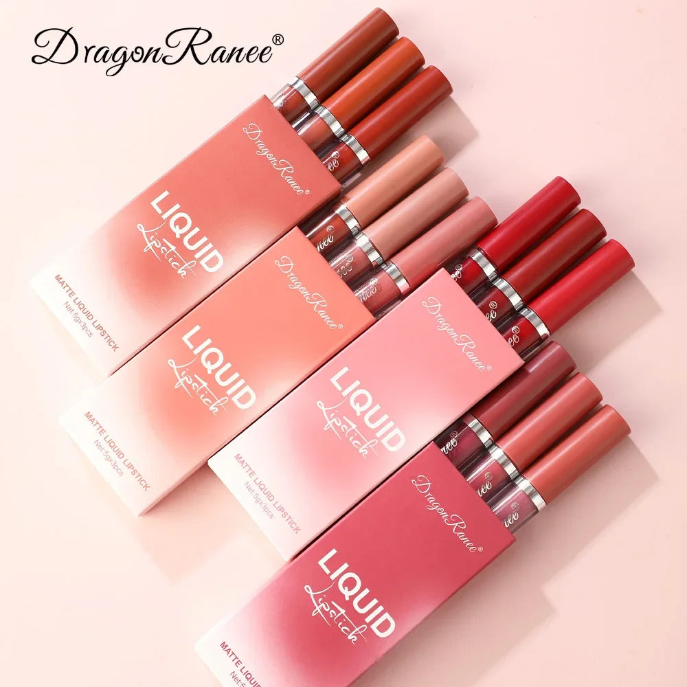 Korean Liquid Lipstick Set 3pcs