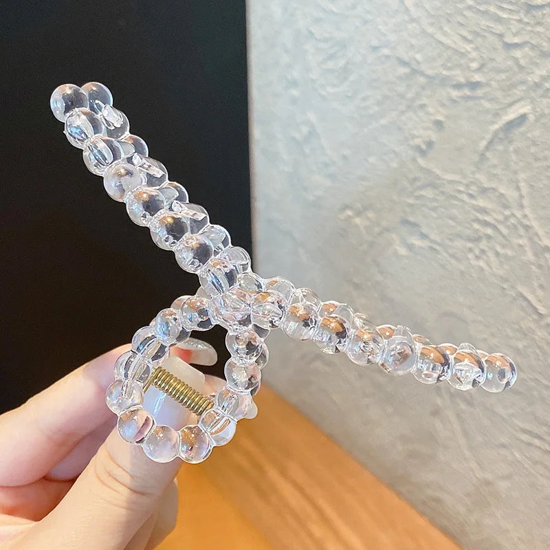 Large Clear Claw Clip 3pcs