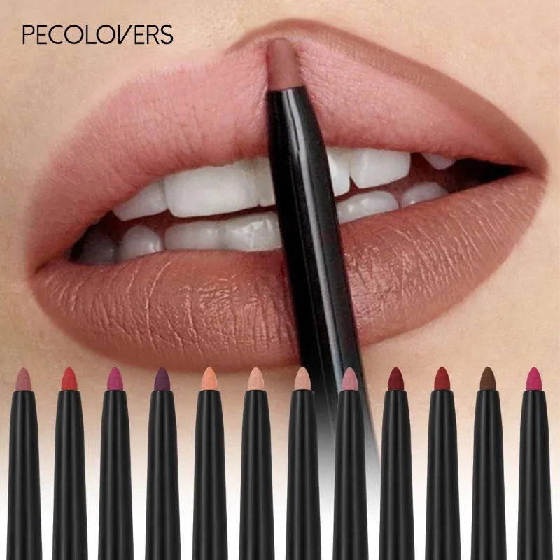 Pecolovers Waterproof Matte Lipliner Pencil