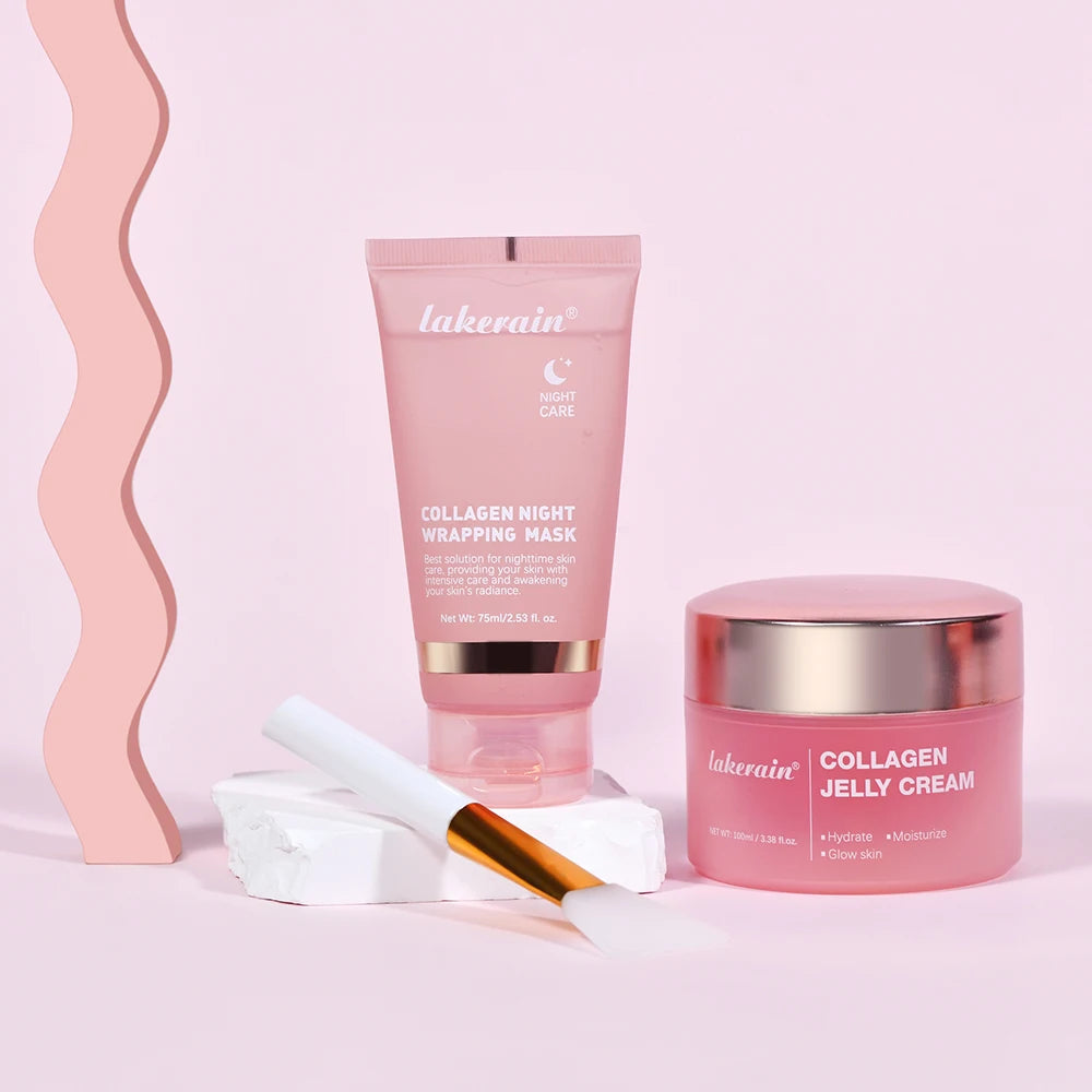 Lakerain Collagen Jelly Cream & Overnight Mask Set