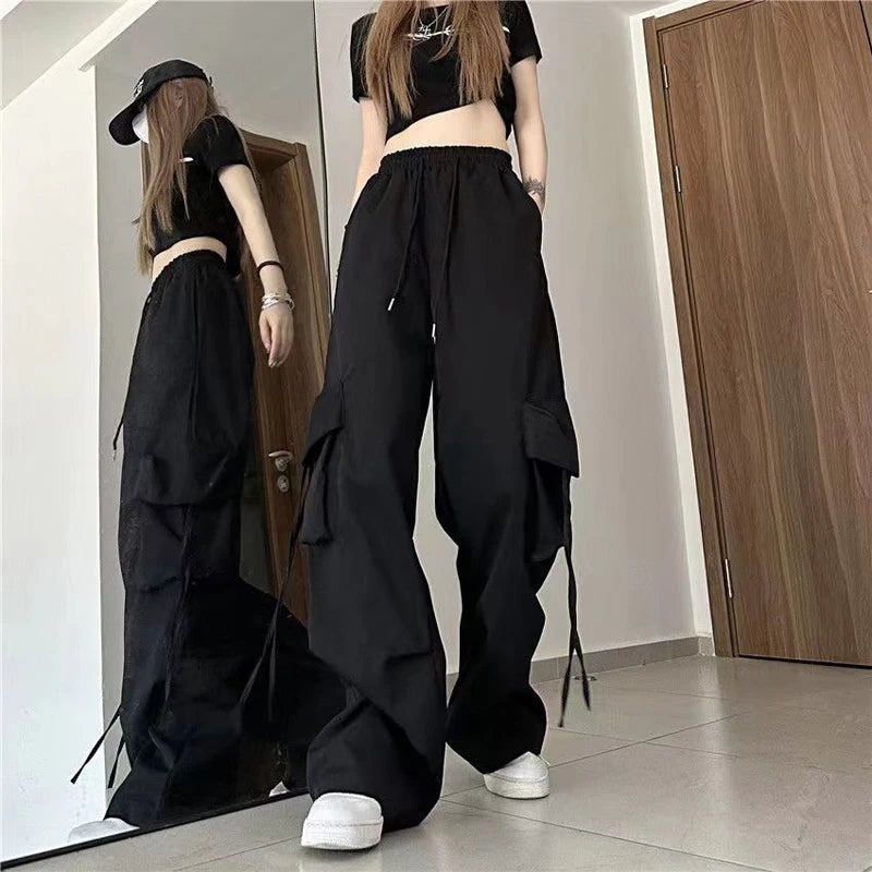 Women High Waist Cargo Pants