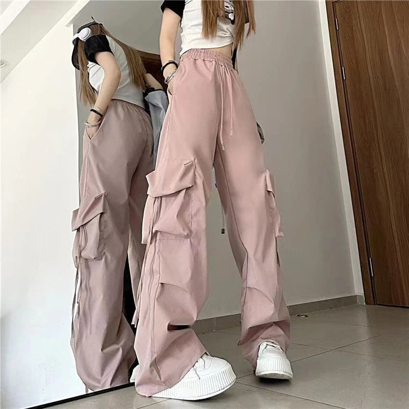 Women High Waist Cargo Pants