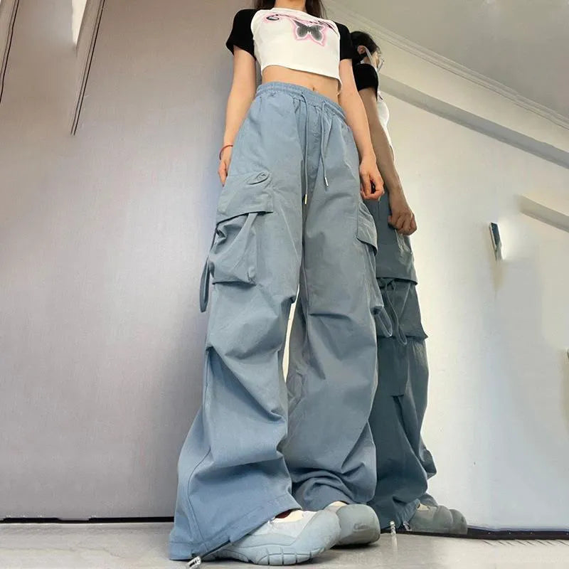 Women High Waist Cargo Pants