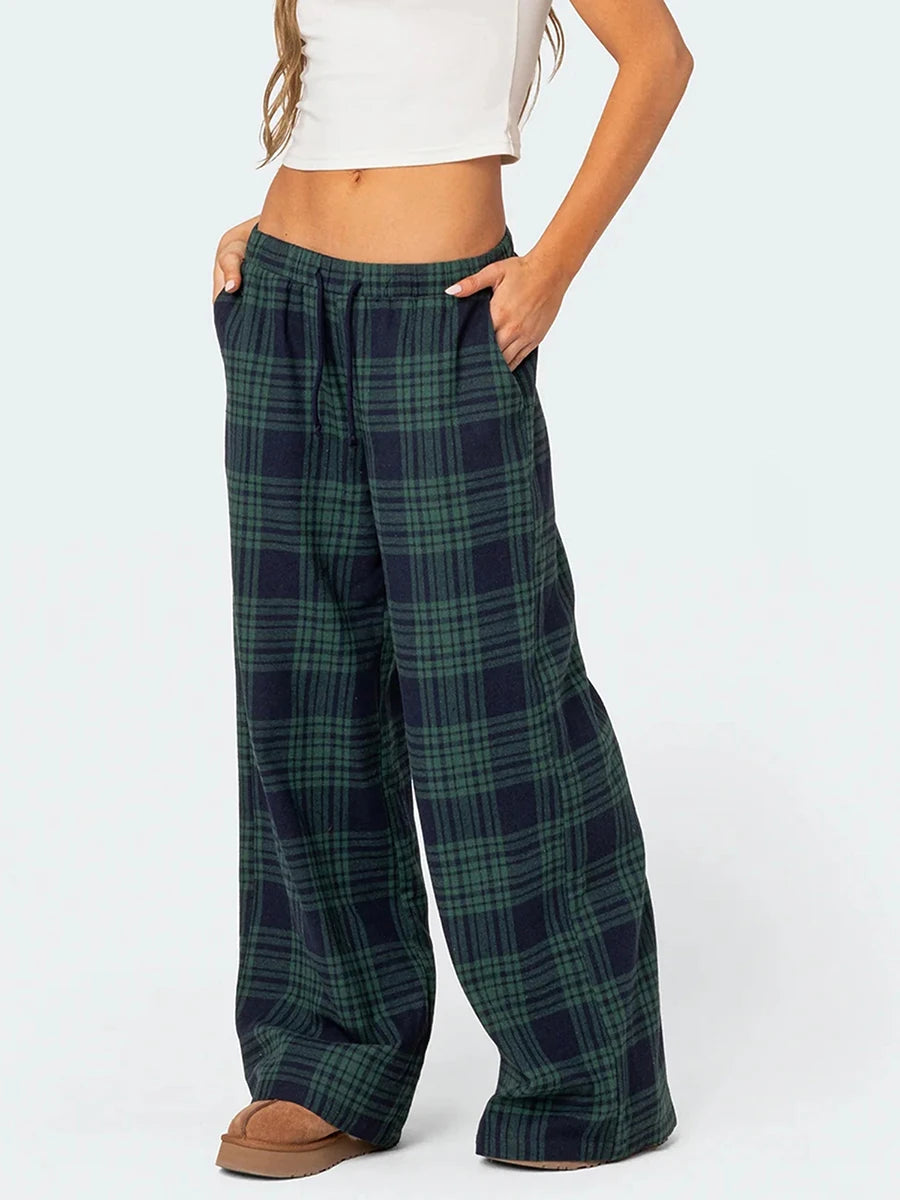 Cute Plaid Pajama Pants