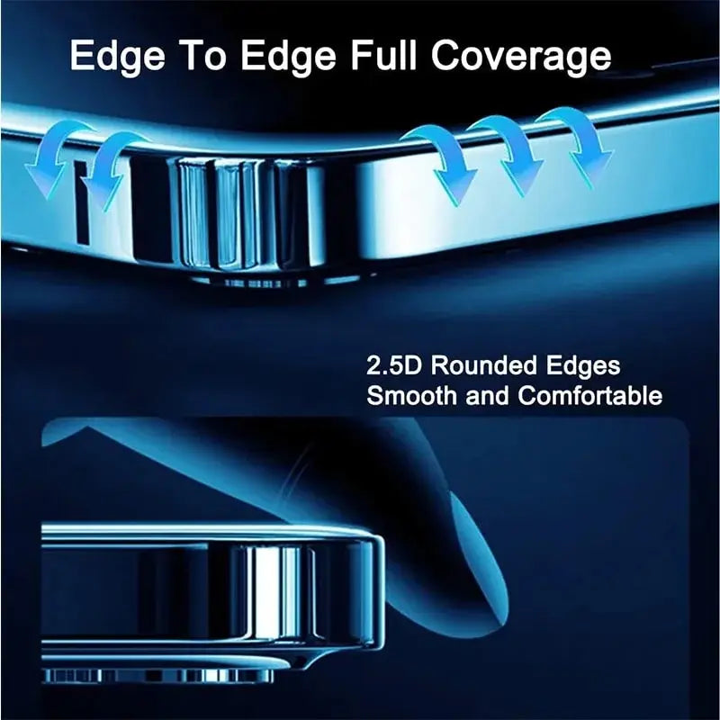 2PCS Anti-Spy Tempered Glass + 1PC Phone Case Set For iPhone