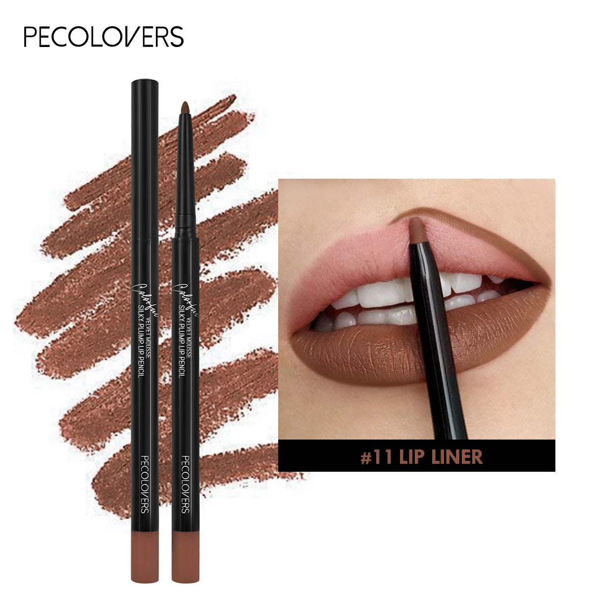 Pecolovers Waterproof Matte Lipliner Pencil