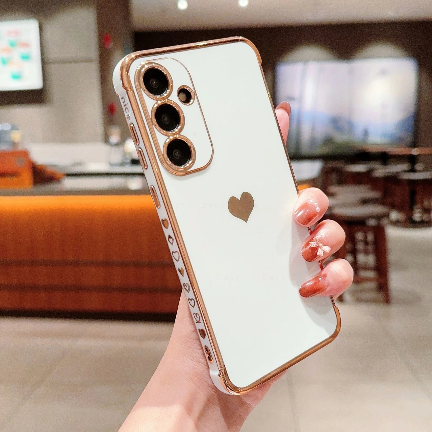 Love Heart Pattern Phone Cover For Samsung Galaxy