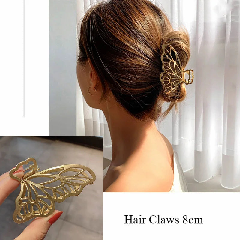 Women's Gold Hair Claw Clip