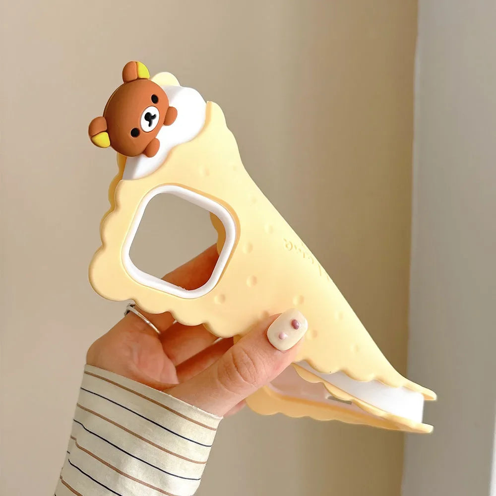 Sandwich Biscuit Bear Phone Case For iPhone