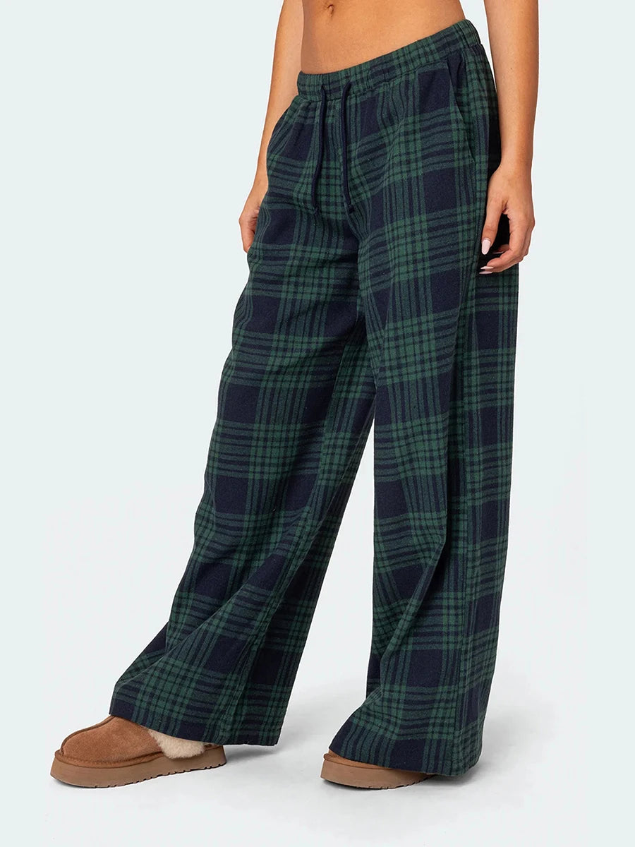 Cute Plaid Pajama Pants