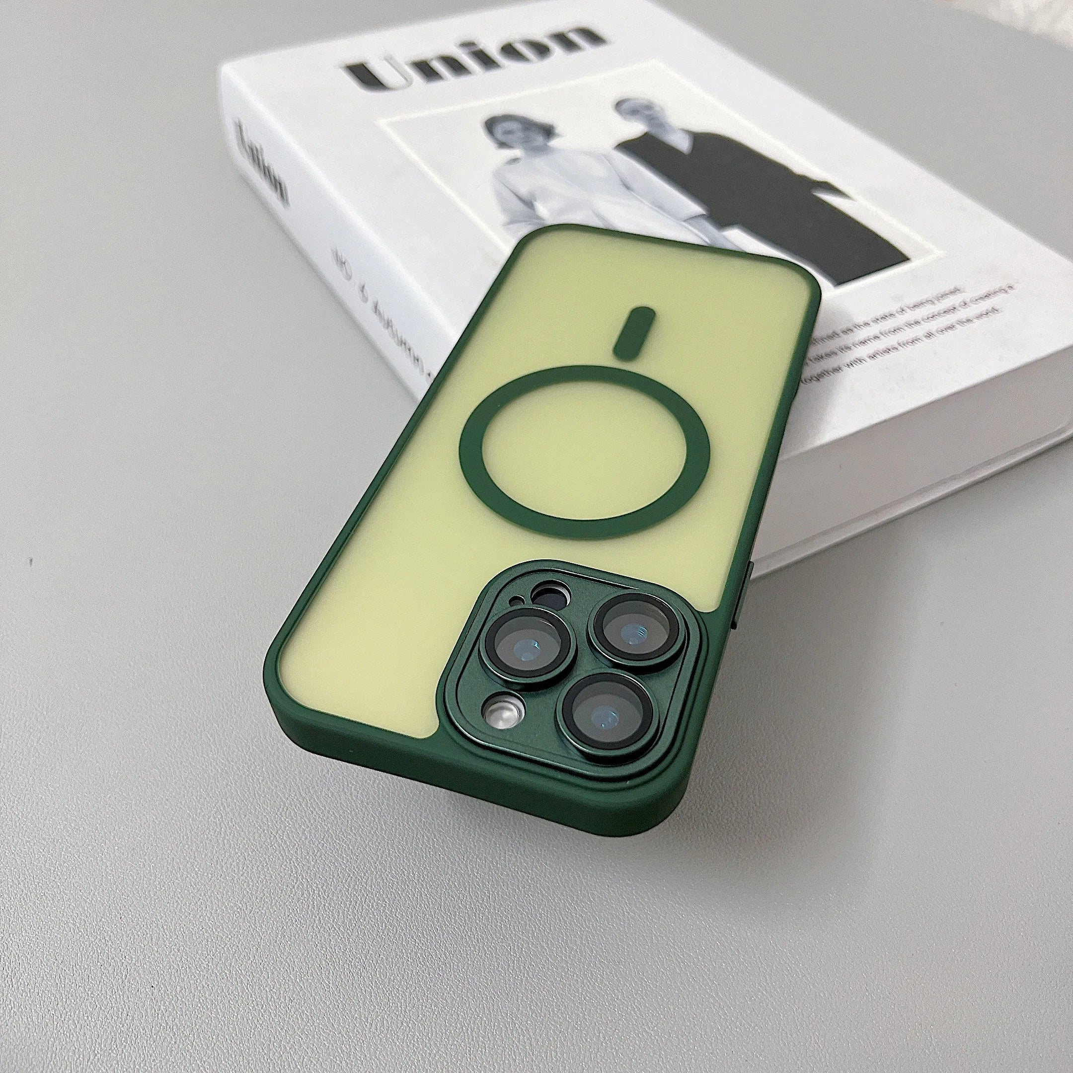 Magnetic Wireless Charge Translucent Case For iPhone