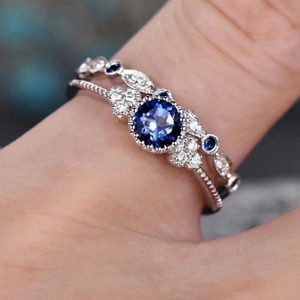 Vintage Silver Stone Ring