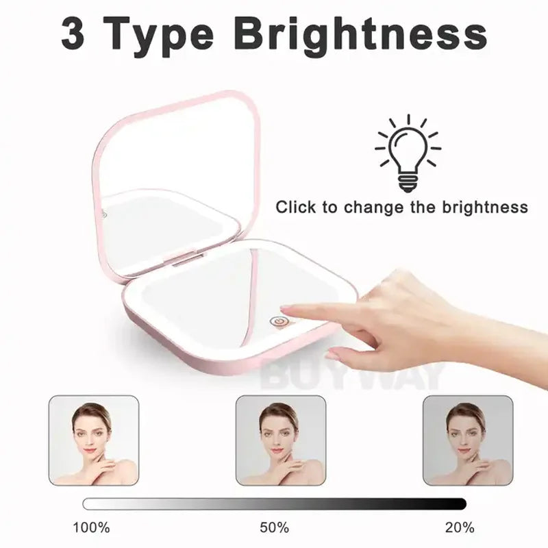 Compact Mini Vanity Folding Cosmetic Mirror