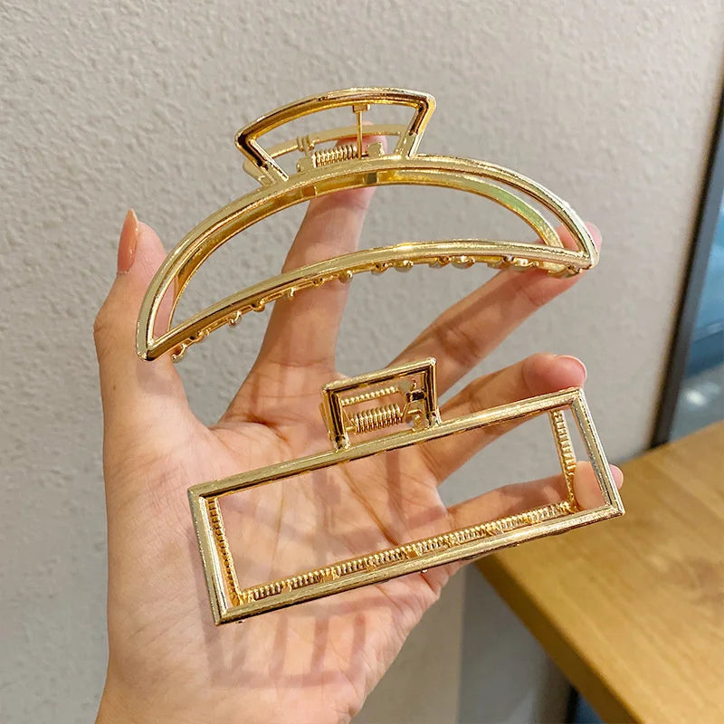 Women's Gold Hair Claw Clip