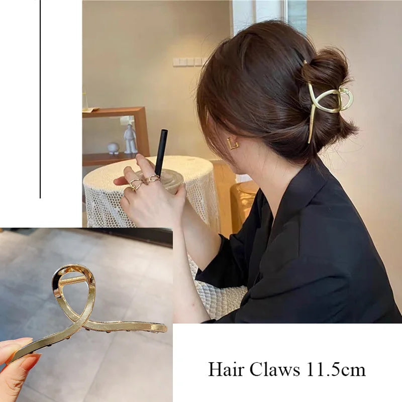 Women's Gold Hair Claw Clip