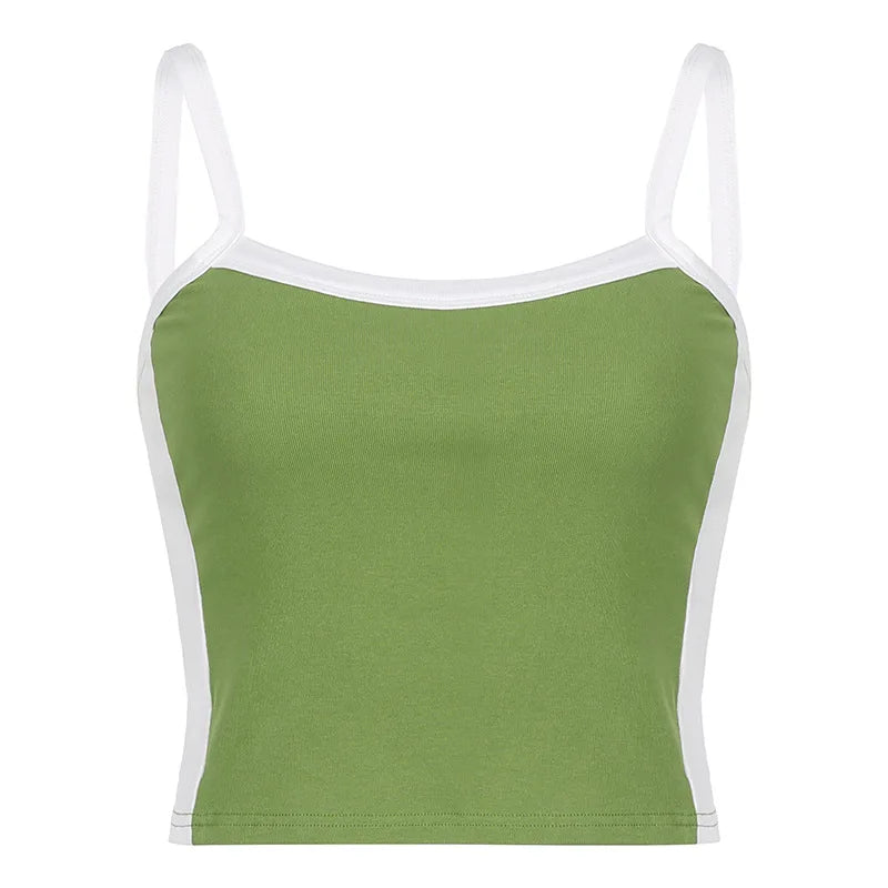 Knitted Cami Crop Tops