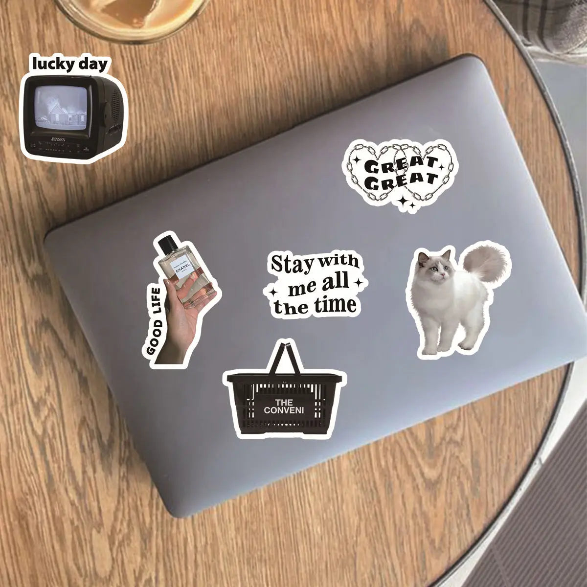 Black Aesthetic Stickers 50pcs