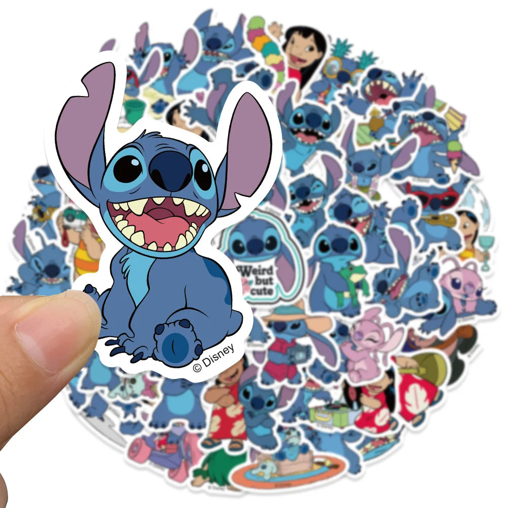 Cute Cartoon Lilo & Stitch Stickers 51pcs
