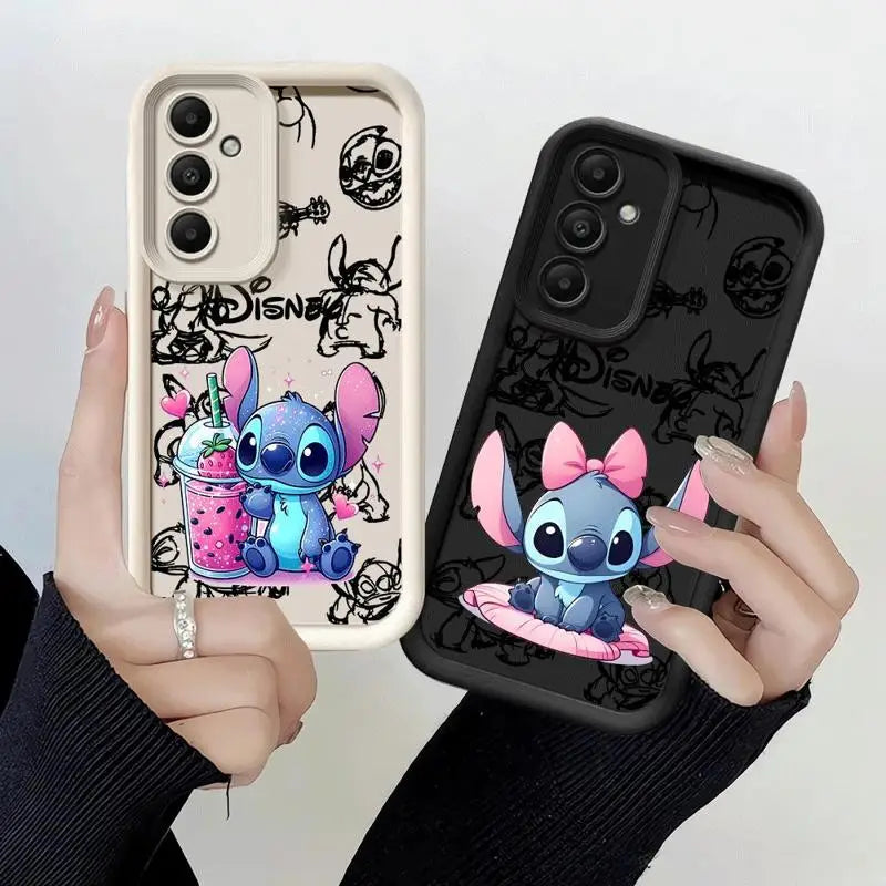 Silicone Soft Disney Stitch Cartoon Phone Case for Samsung Galaxy