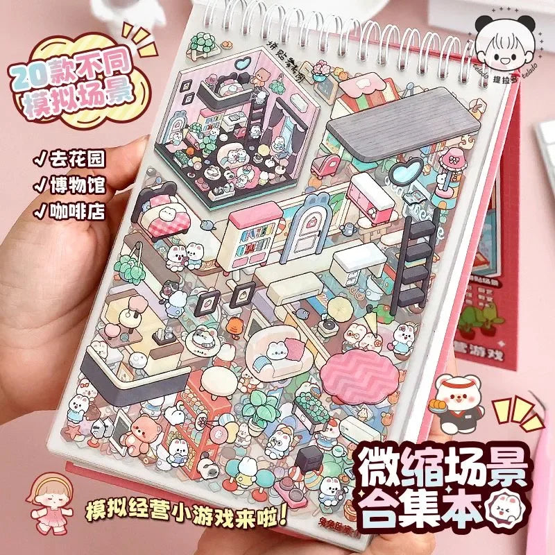 Cute 3D Landscape Sticker Book