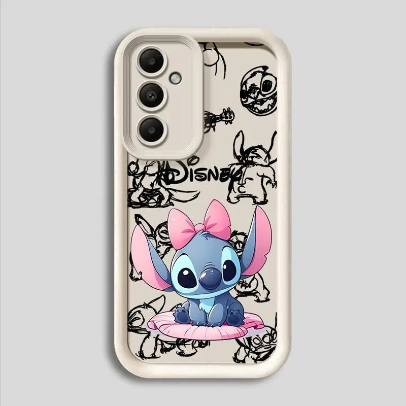 Silicone Soft Disney Stitch Cartoon Phone Case for Samsung Galaxy