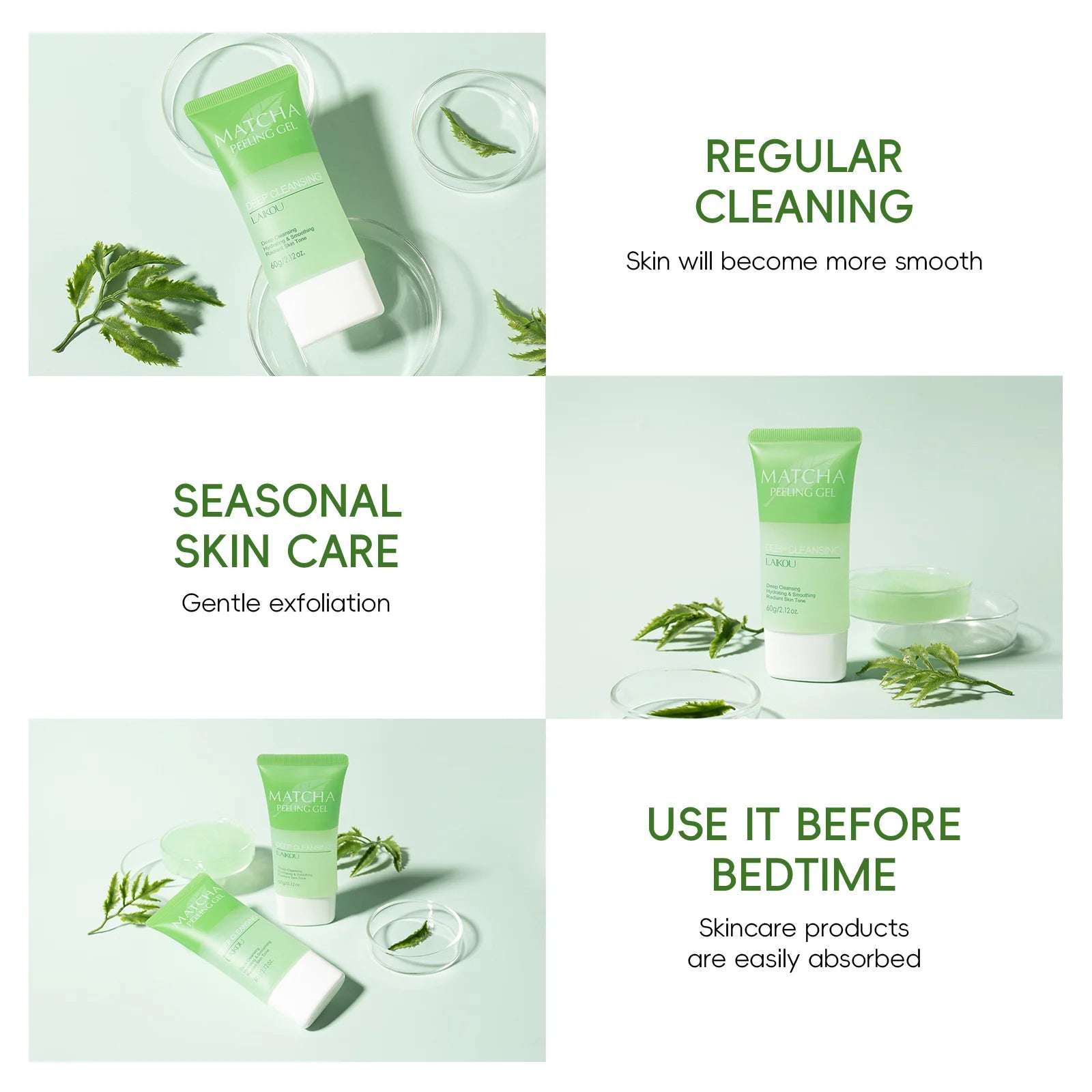 LAIKOU Matcha Exfoliating Peeling Gel