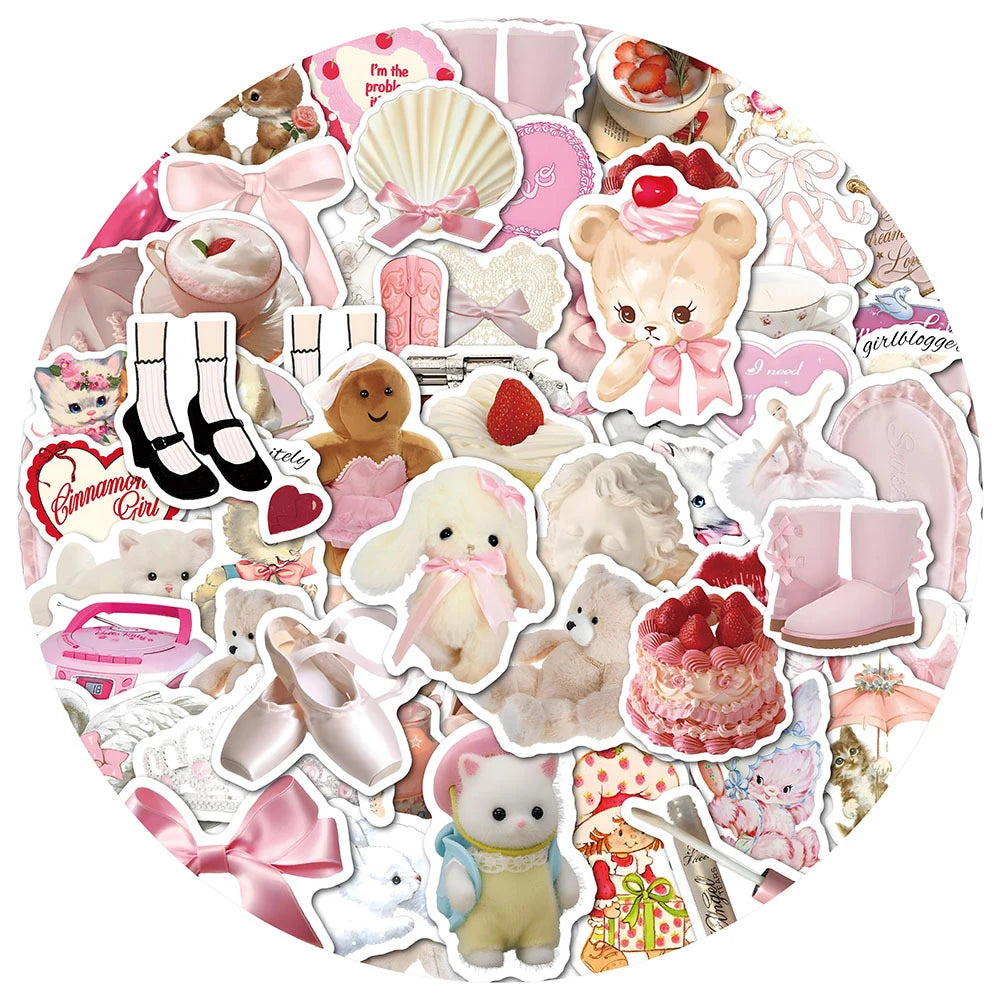 Cute Pink Coquette Stickers