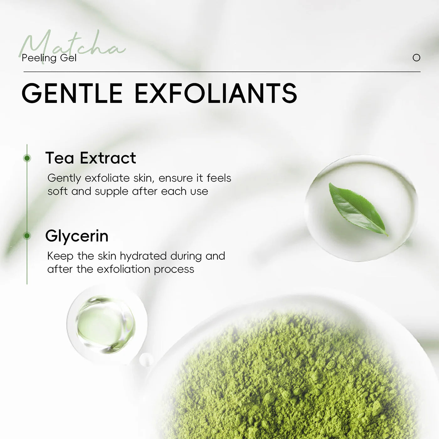 LAIKOU Matcha Exfoliating Peeling Gel
