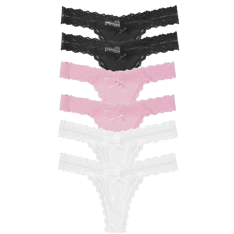 Women's Floral Lace Panties 6pcs