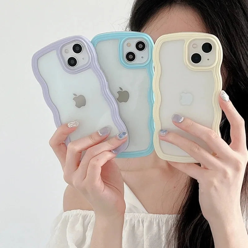 Wavy Lines Bumper Case For iPhone
