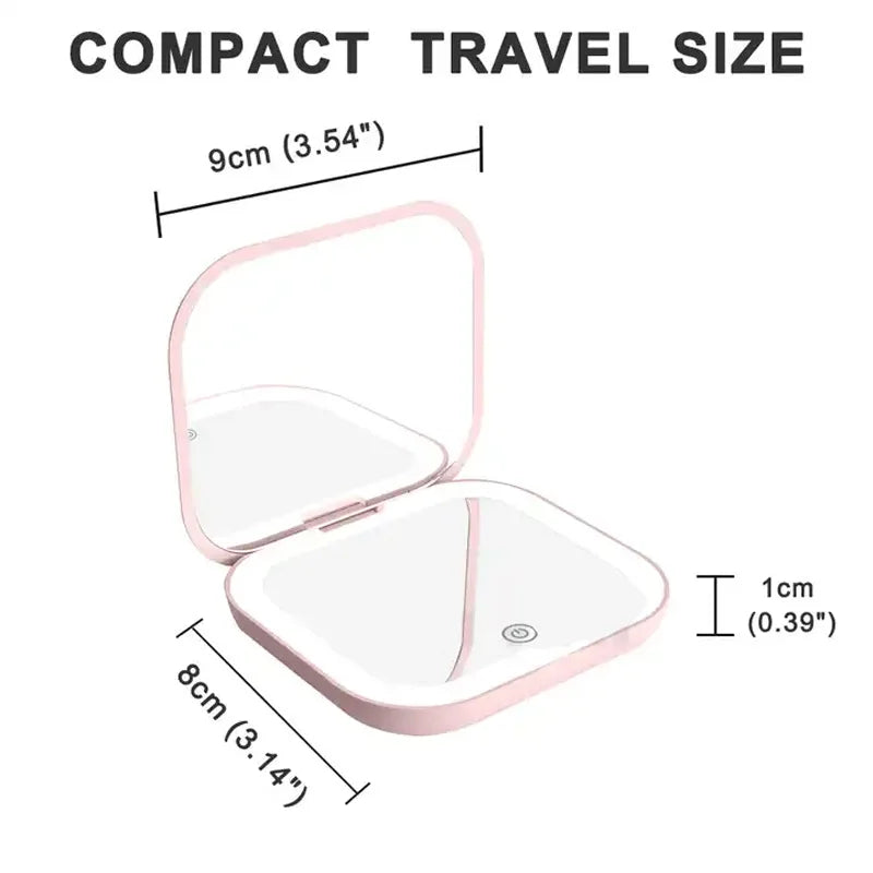 Compact Mini Vanity Folding Cosmetic Mirror