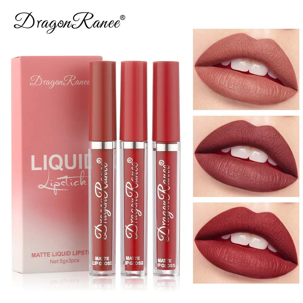 Korean Liquid Lipstick Set 3pcs