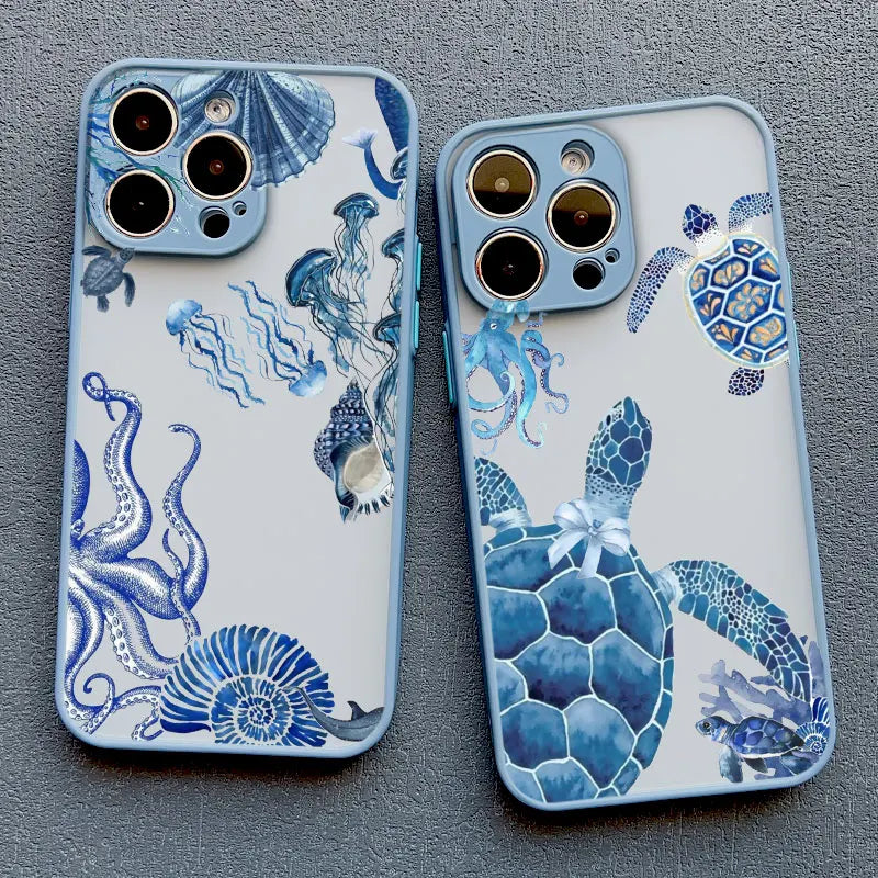Cool Blue Ocean Phone Case For iPhone