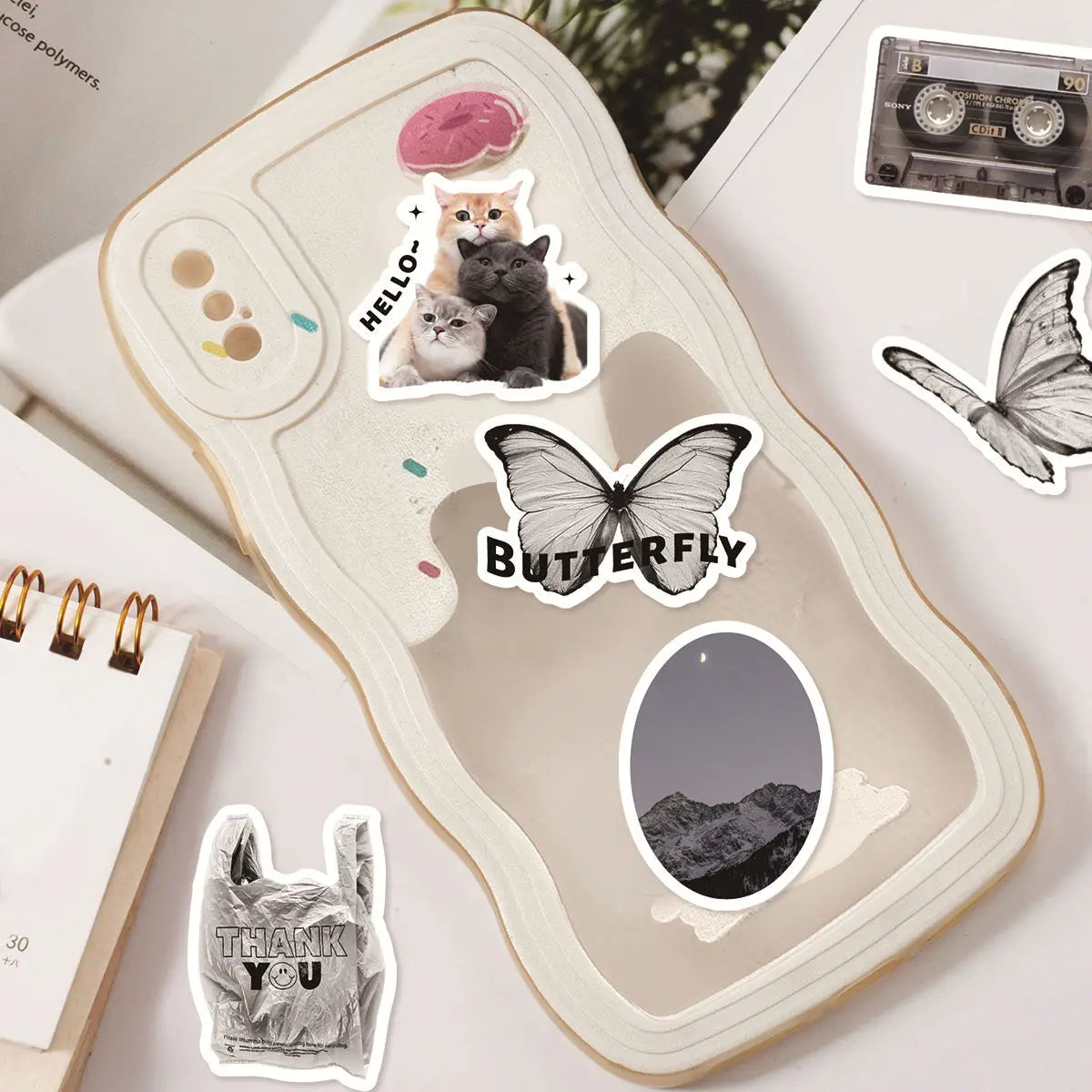 Black Aesthetic Stickers 50pcs