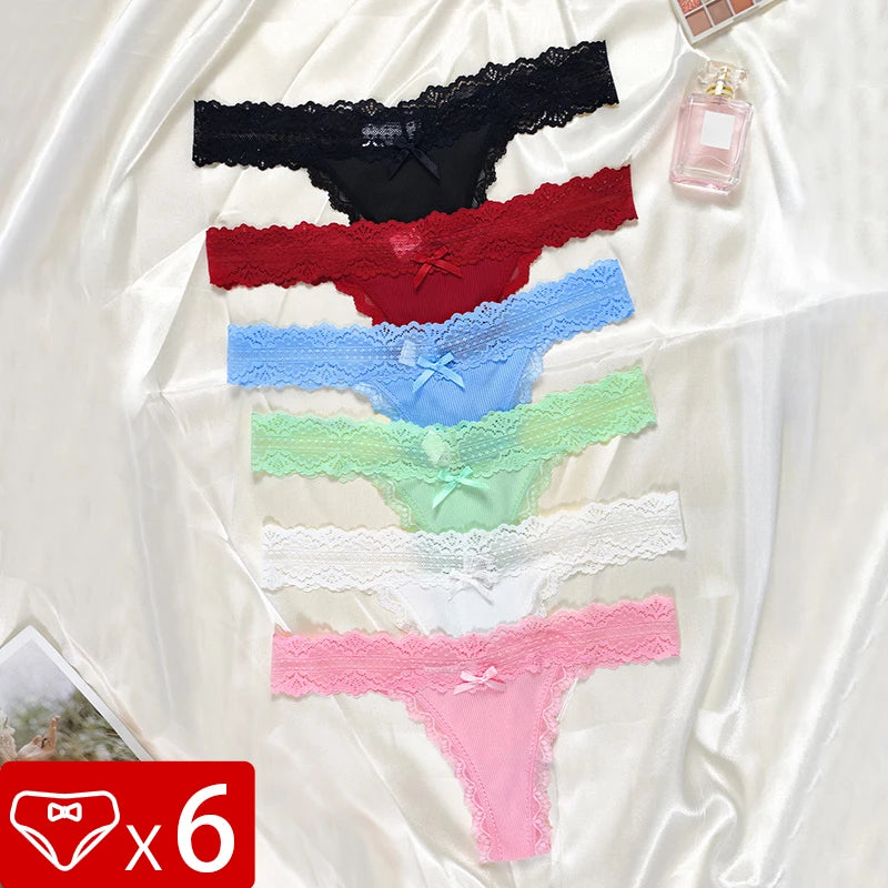Women's Floral Lace Panties 6pcs