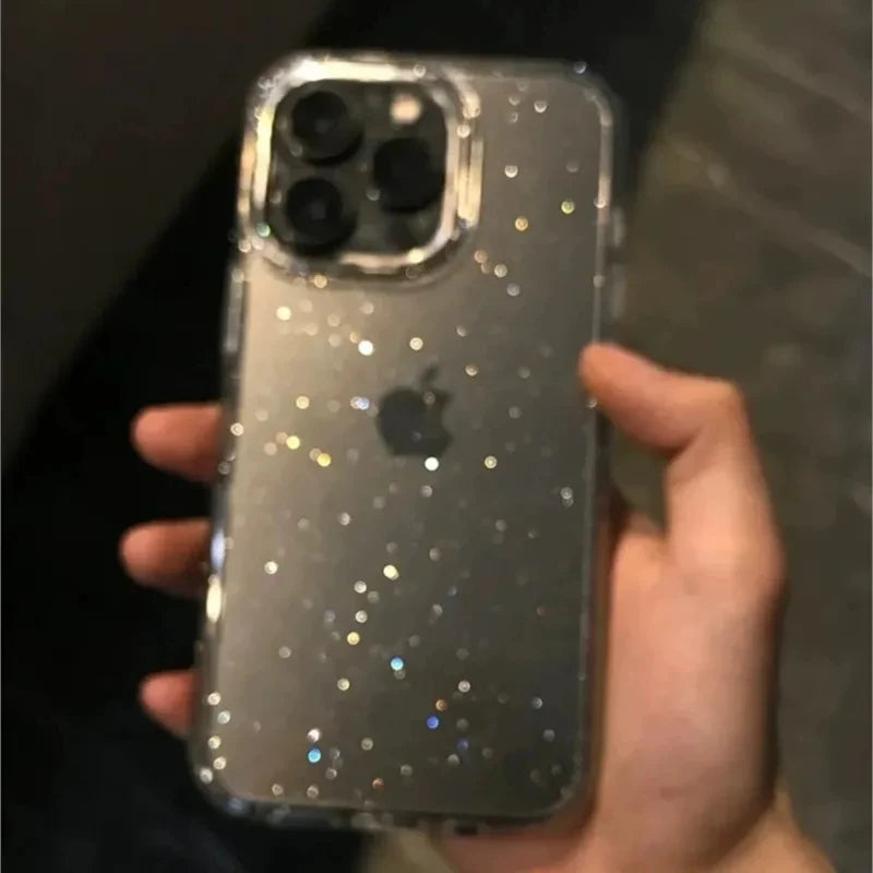 Bling Glitter Clear Phone Case For iPhone