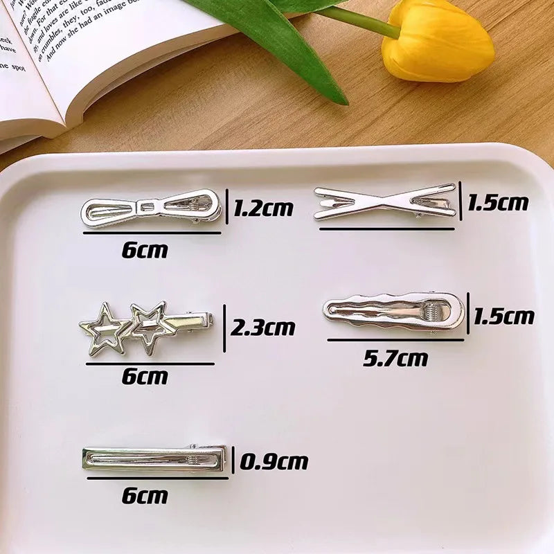 Silver Hairpins Set 24pcs