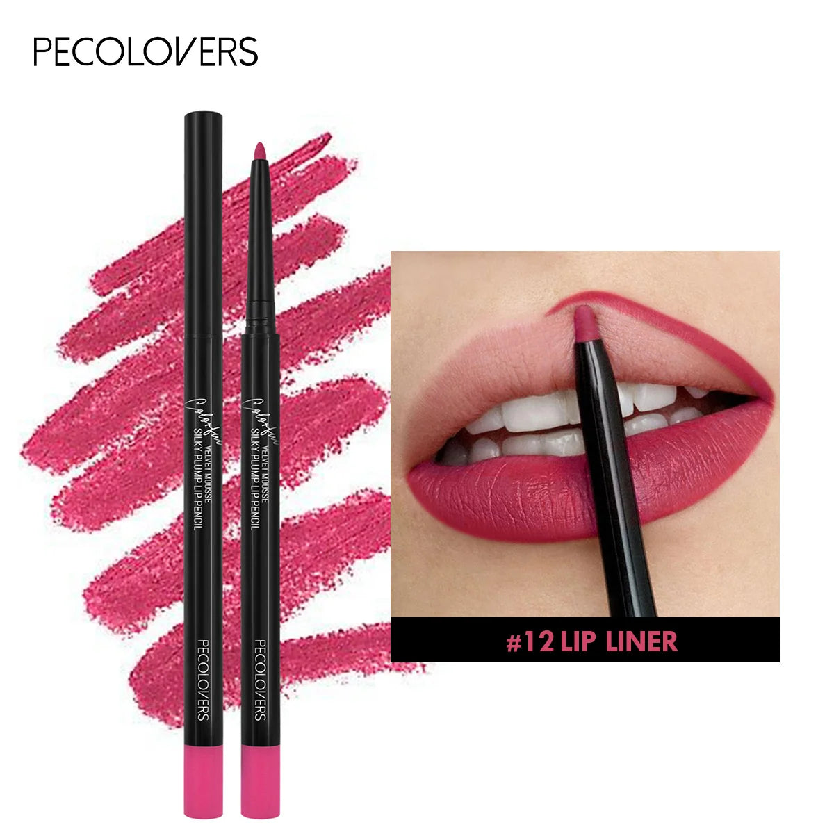 Pecolovers Waterproof Matte Lipliner Pencil