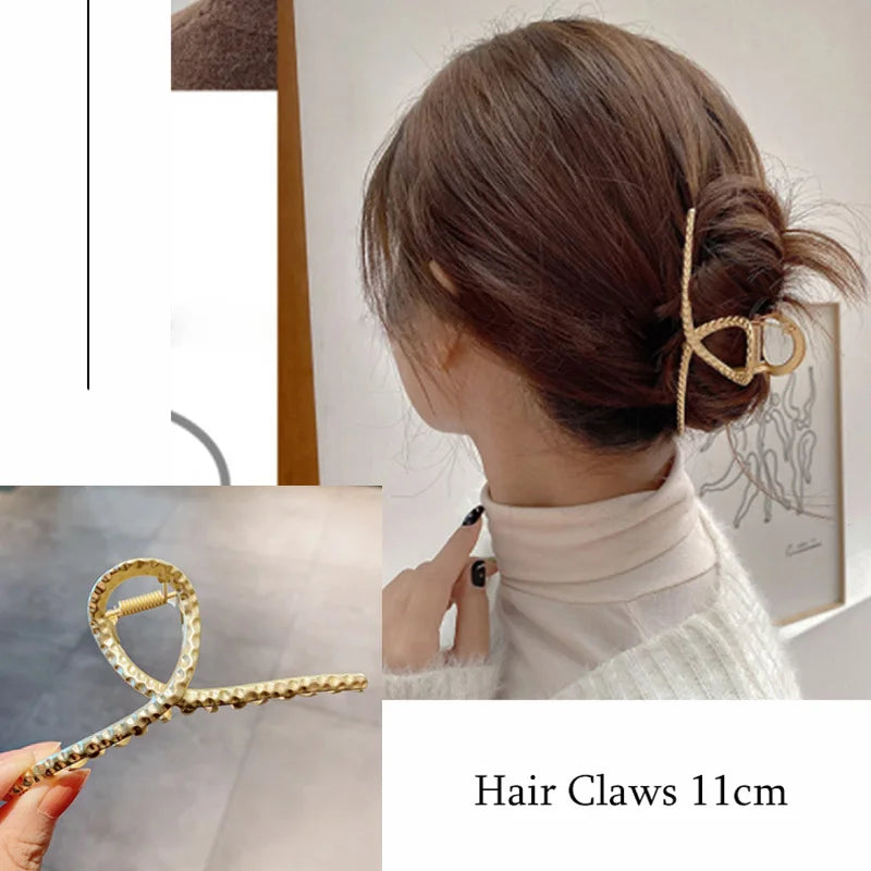 Women's Gold Hair Claw Clip