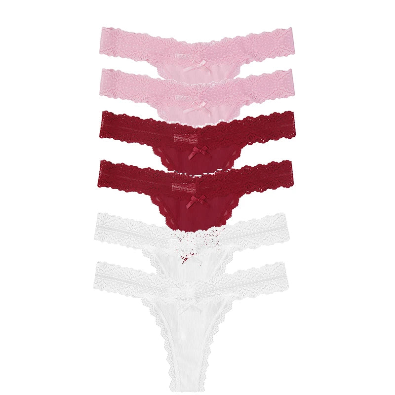 Women's Floral Lace Panties 6pcs