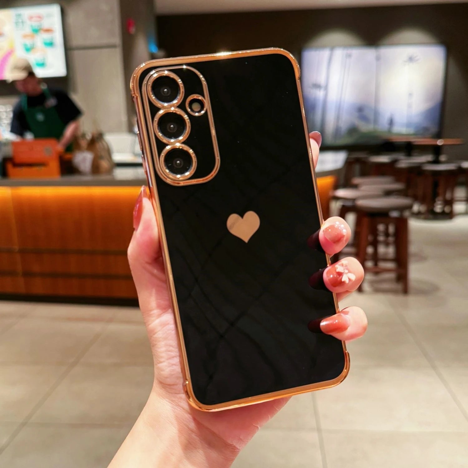 Love Heart Pattern Phone Cover For Samsung Galaxy