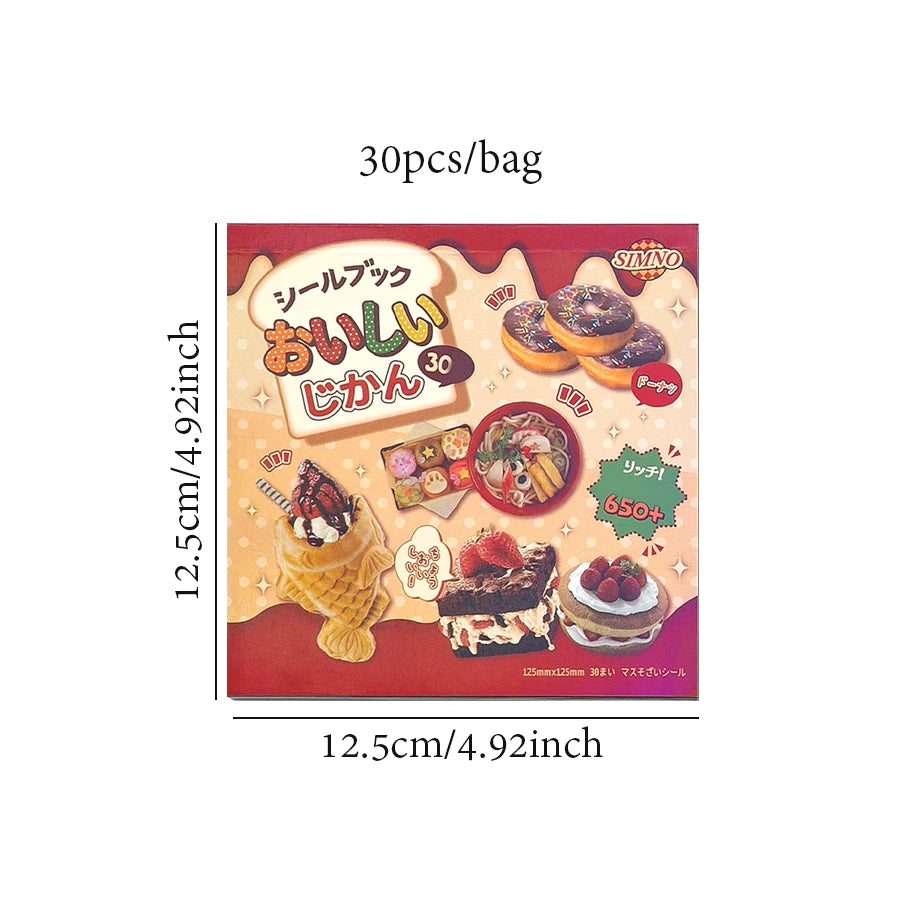 Japanese food sticker book 30pgs