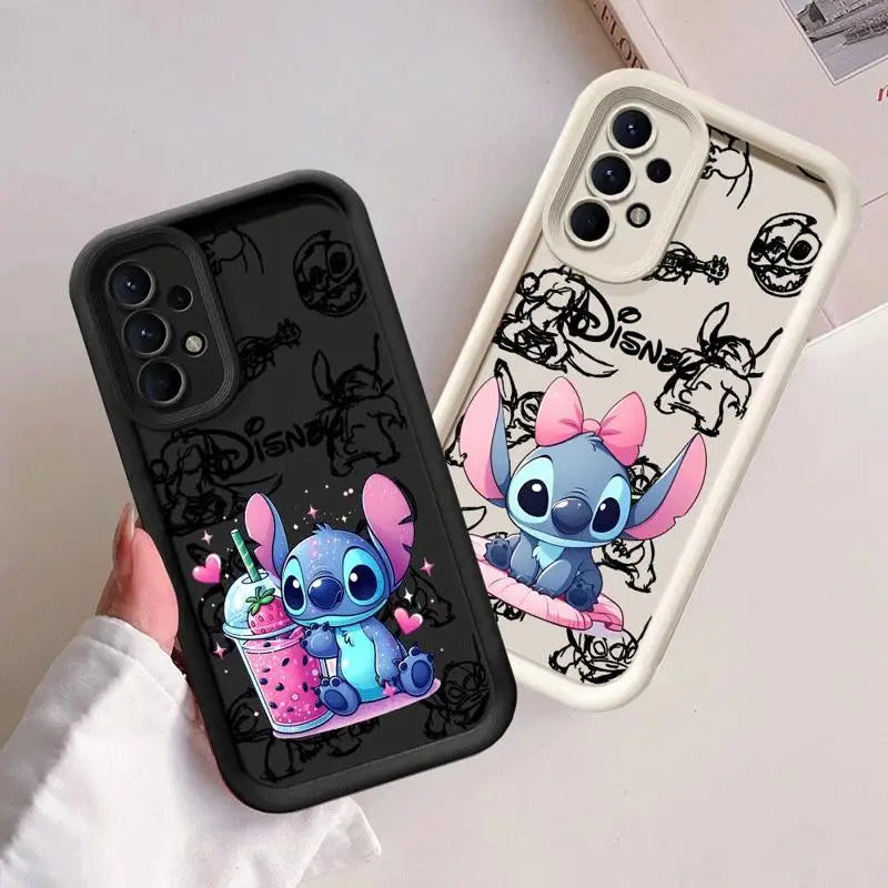 Silicone Soft Disney Stitch Cartoon Phone Case for Samsung Galaxy