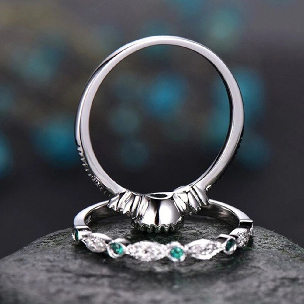 Vintage Silver Stone Ring