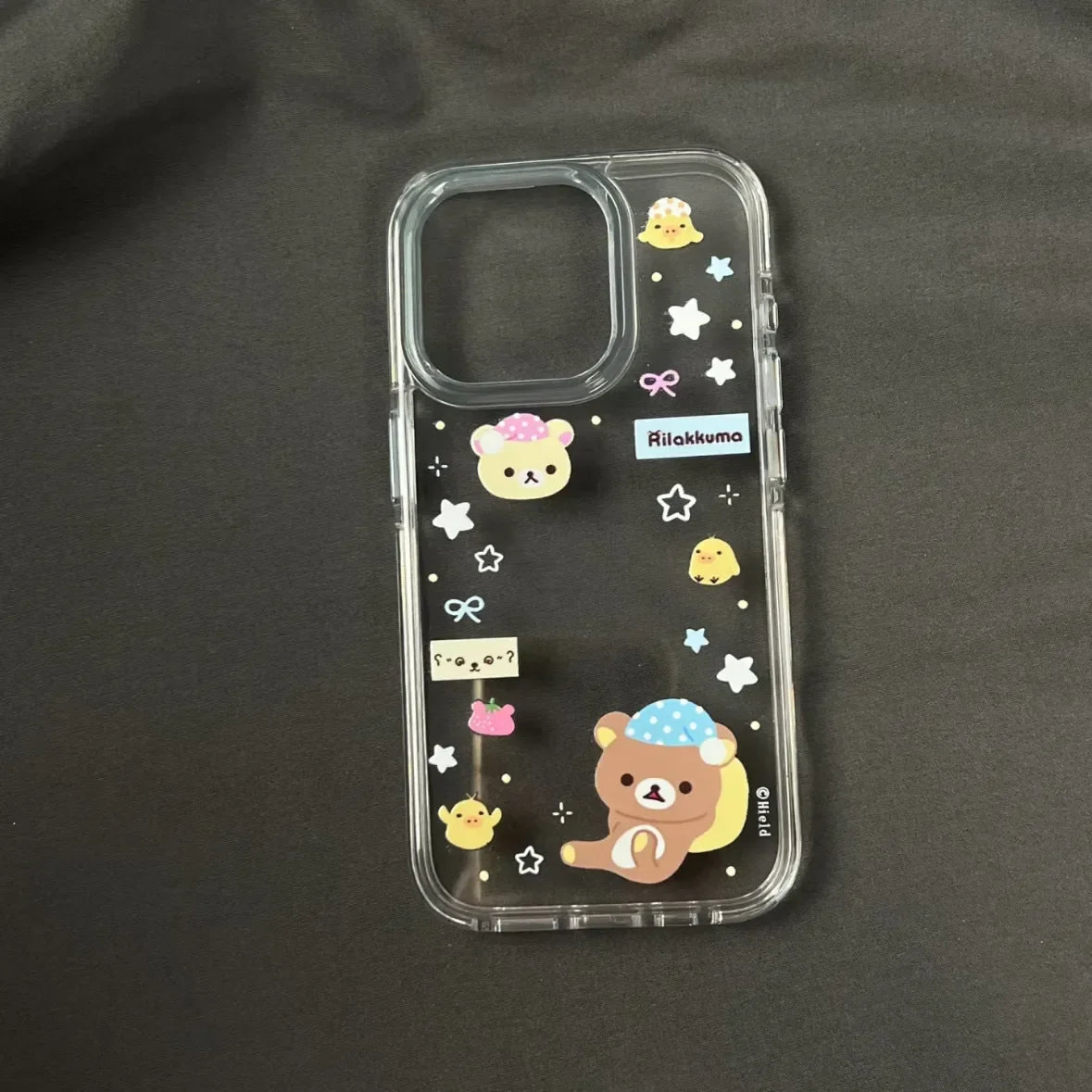 Cartoon Cute Sleeping Cap Bear Phone Case For iPhone