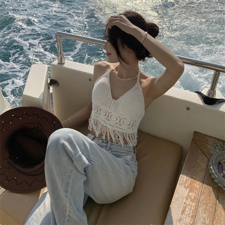 Women Crochet Tank Top