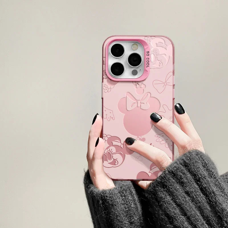 Cartoon Mickey & Minnie Mouse Phone Case For iPhone